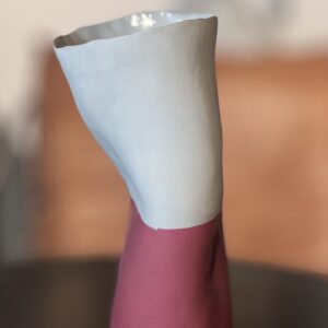 Vase White and Red