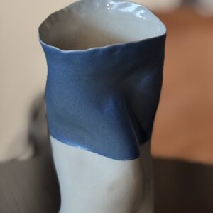 Vase White and Teal