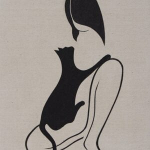 Girl and Cat #1