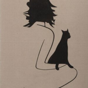 Girl and Cat #3