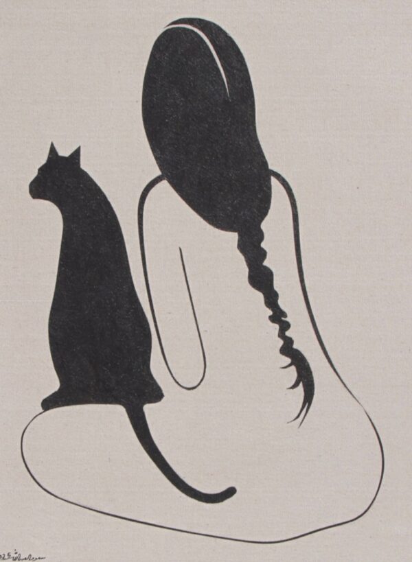 Girl and Cat #8