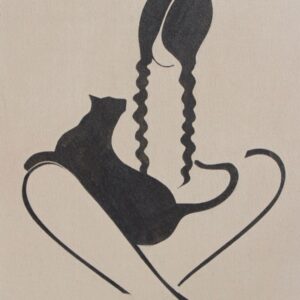Girl and Cat #9