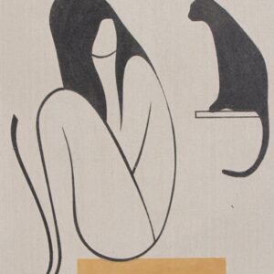 Girl and Cat #12