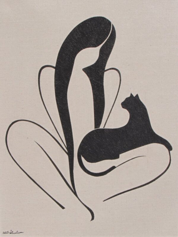 Girl and cat #13