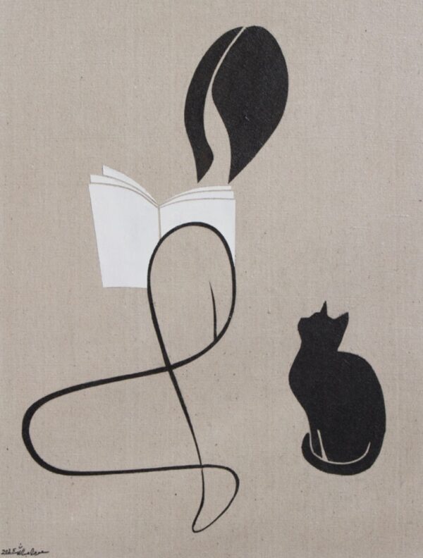 Girl and Cat #14
