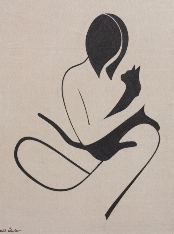 Girl and Cat #17