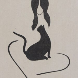 Girl and Cat #18