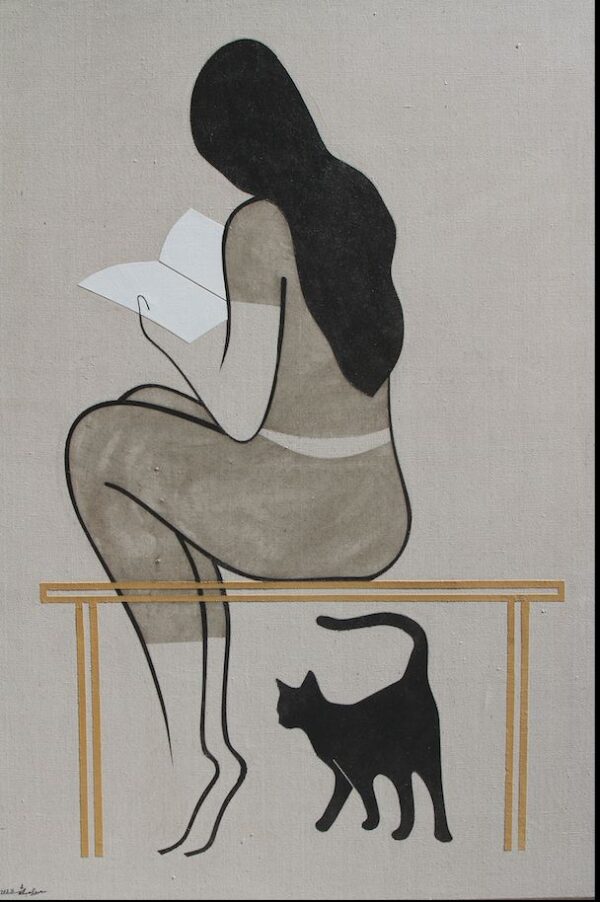 Reader and Cat