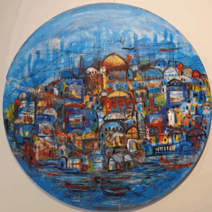 Houses, Mountain, and Boats