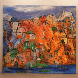 Colored House In The Mountain